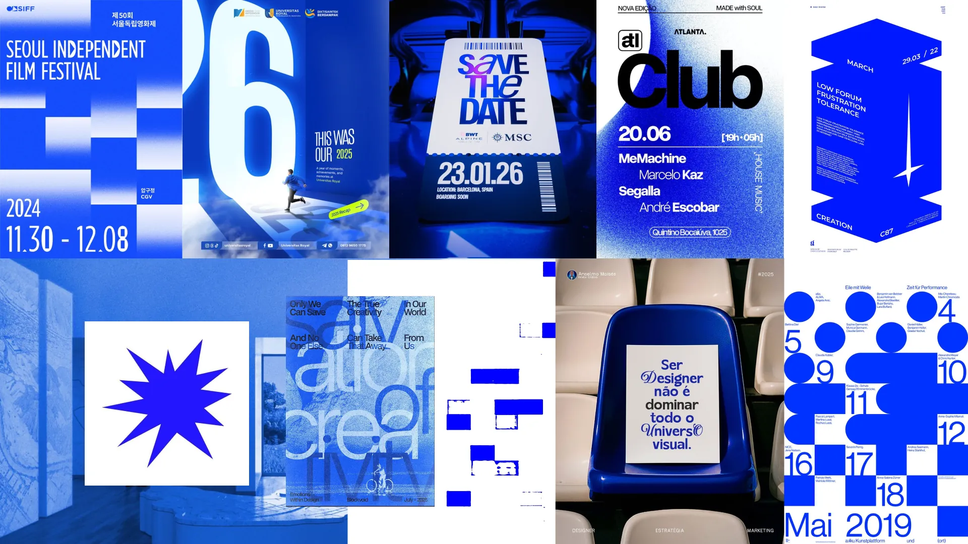 Moodboard de la direction artistique