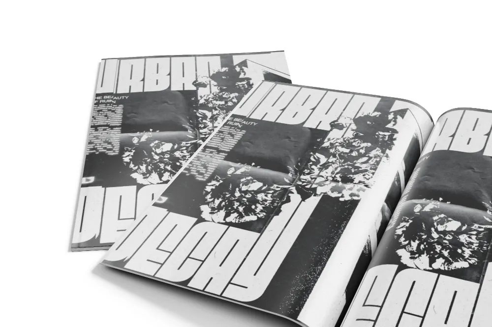 Urban Decay en mockup magazine
